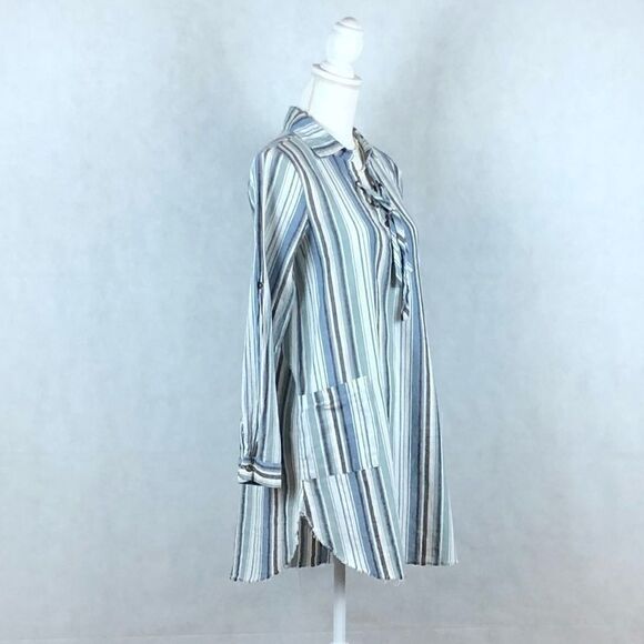 Sz S Jodifl Stripped Lace Up Dress - Picture 3 of 7